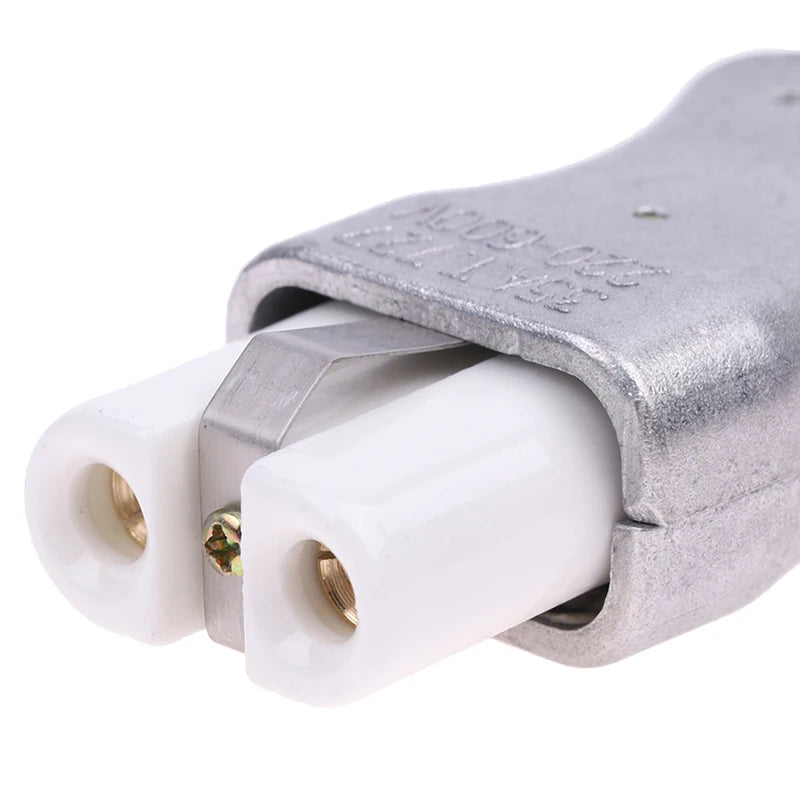 New 6mm IEC C8 Ceramic Wiring Industry Socket Plug High Temperature Male Female Connector Electric Oven Power Outlet 35A Oasis Select onesize