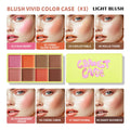 8-Color Blusher Cream Plate Highlighter Palette Face Blush Cosmetics Long Lasting Waterproof Concealer Natural Look Matte Makeup Oasis Select 3 Light Blush