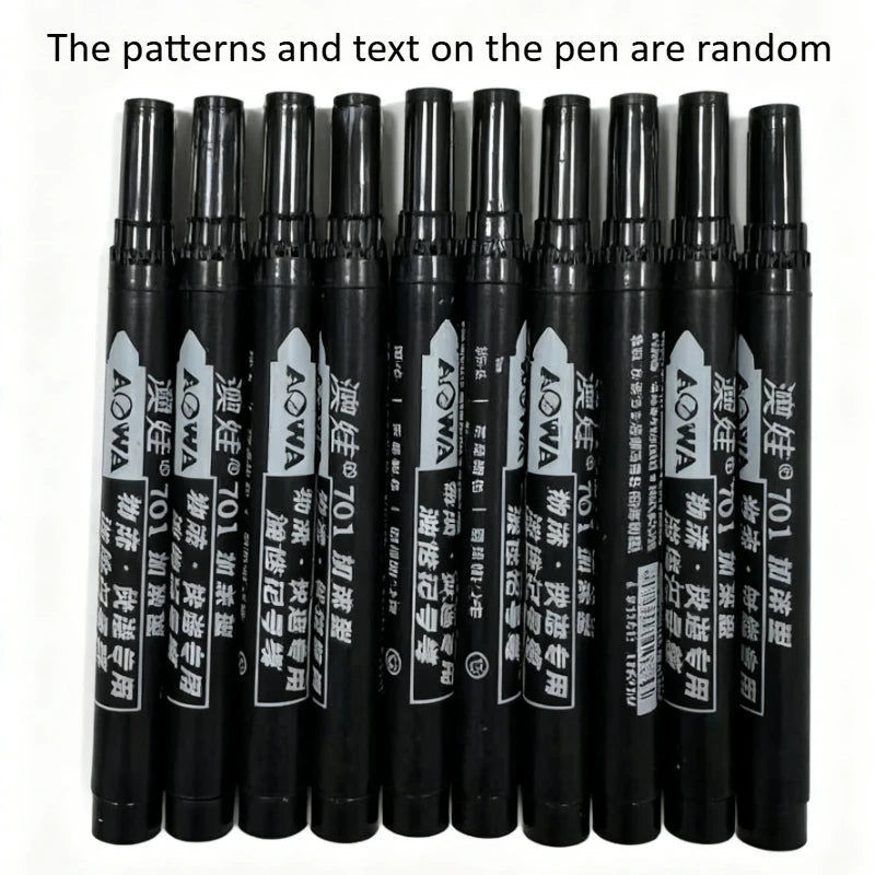 10pcs Waterproof Permanent Markers, Large Capacity Black Ink, Oil-Based, Ideal for Office & Marketing Use Oasis Select 10pcs