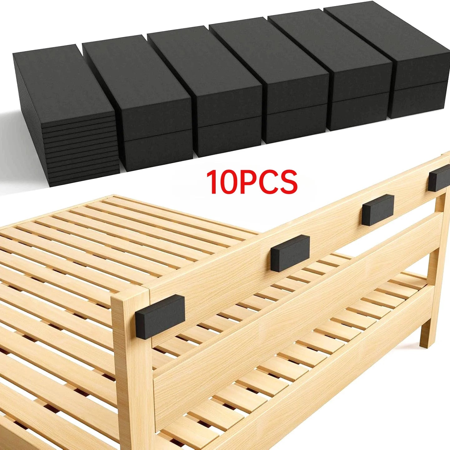 10pcs EVA Foam Double-sided Adhesive Wall Protector Is Suitable for Shock Protection of Sofa Bench Wall Anti Vibration Pads Oasis Select Black-10pcs-mix