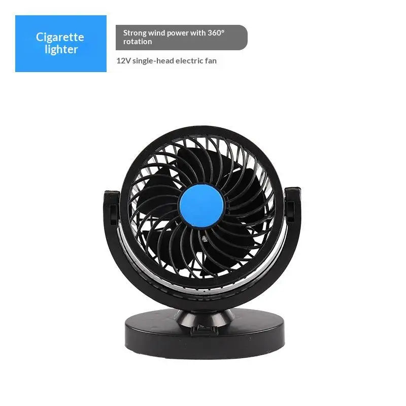 Professional Dual Fans 360 Rotation Multi Angle Cooling Fan For Sedan RV Truck Boat Vehicles Camping Office Desk Use Accessory Oasis Select D