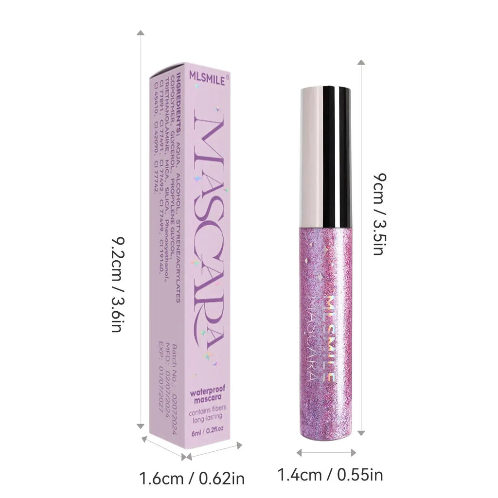 MLSMILE Glitter Pearlescent Mascara – Waterproof & Volumizing