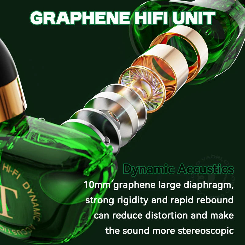 9D Surround HIFI Heavy Bass Wired Earphones Dynamic Music Headset With Mic Earbuds 3.5MM In Ear Wired Race Gaming Headphone Oasis Select
