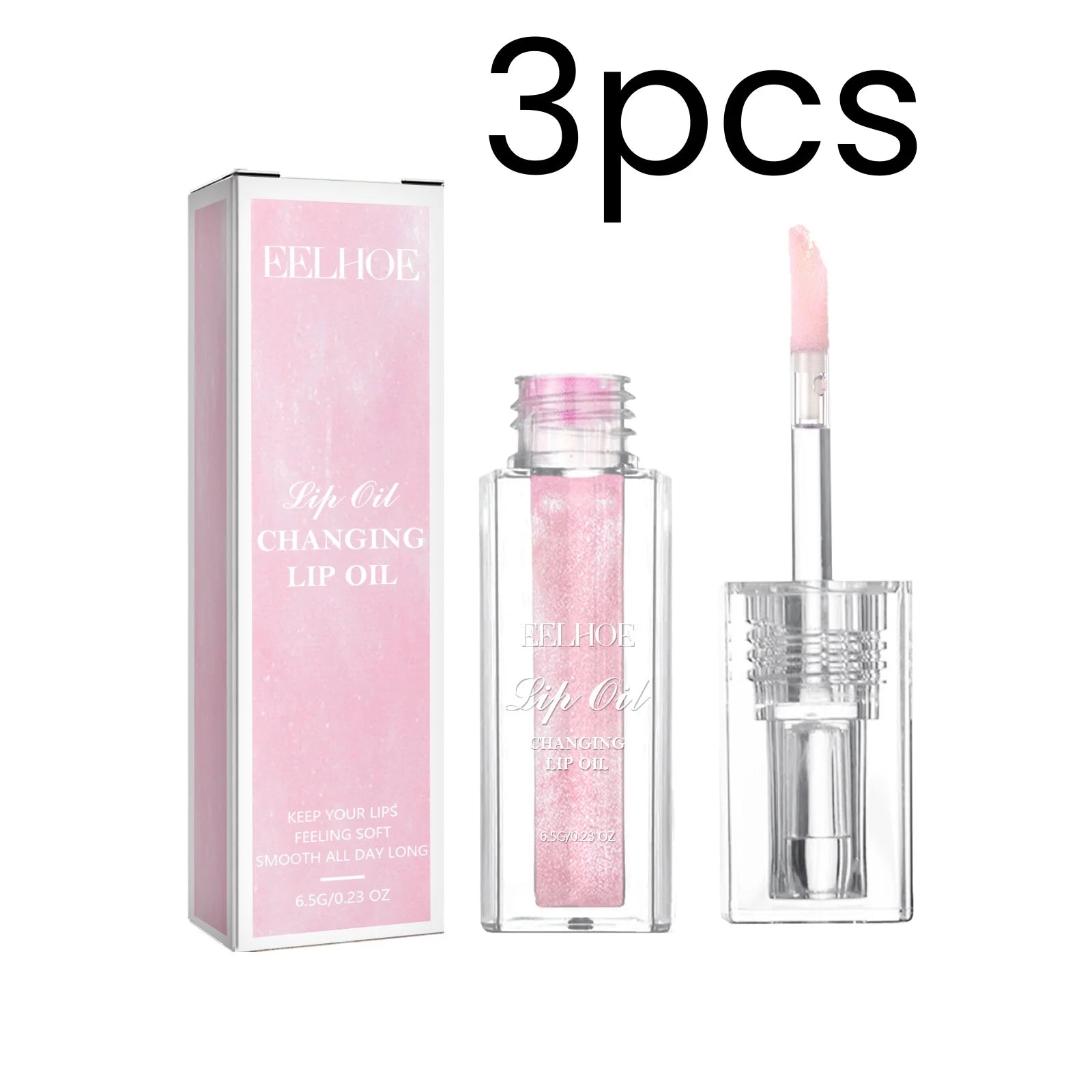 EELHOE Color Changing Lip Oil – Moisturizing Glossy Lip Gloss Color Changing Lip Oil Oasis Select 3pcs