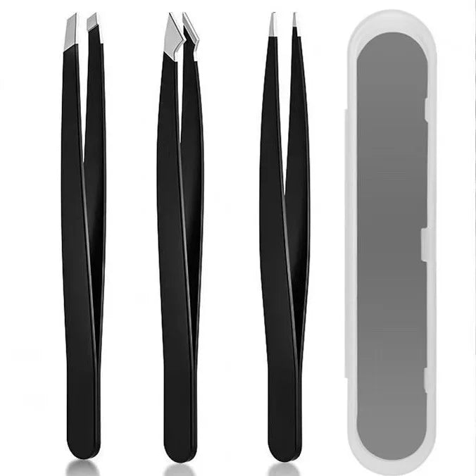 Eyebrow tweezer & eyebrow scissors set, stainless steel multifunctional eyebrow & facial hair trimming beauty, eye styling tool Oasis Select Style 7