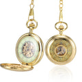 Vintage Quartz Pocket Watch with Chain | Personalized Gift