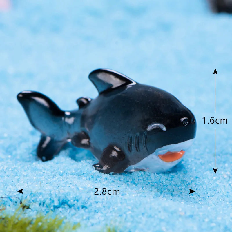 Mini Ocean Resin Animals Tiny Sea Figurines Marine Miniature Aquarium