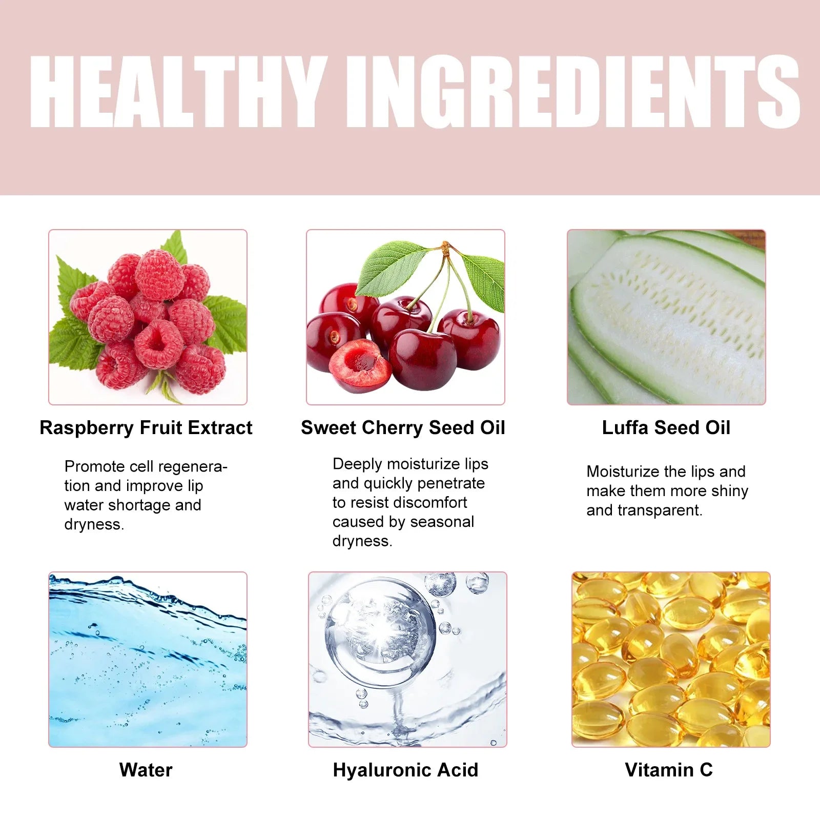 Volumising Lip Plumper Oil Gloss Serum – Hyaluronic Acid