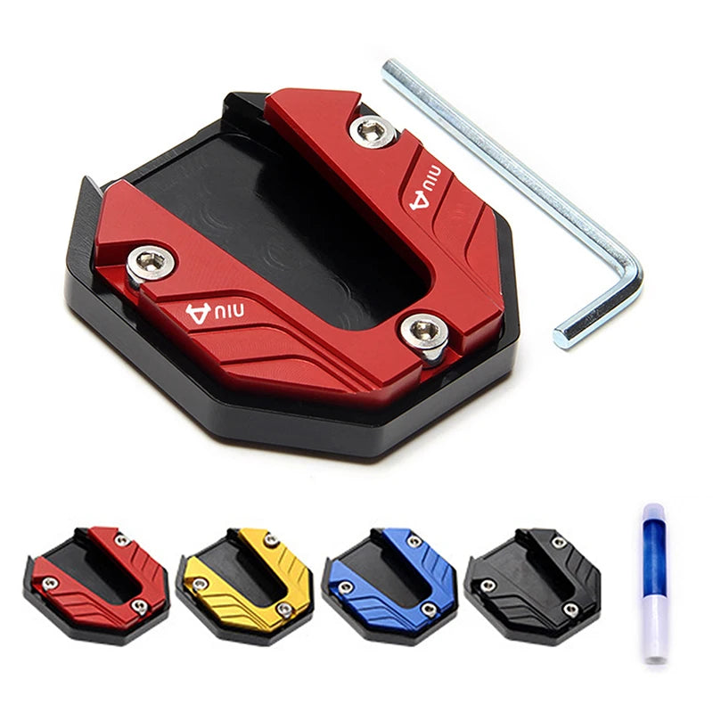 Universal Scooter Motorcycle Bike Kickstand Extender Foot Side Stand Extension Pad Support Plate Anti-skid Enlarged Base Oasis Select
