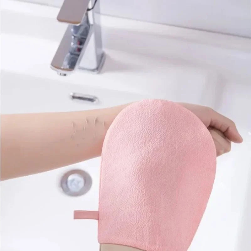 Hot sale Silicone Body Scrubber Bath Brush 1Piece Double Sided Hammam Scrub Mitt Magic Peeling Glove Exfoliating Tan Removal Oasis Select