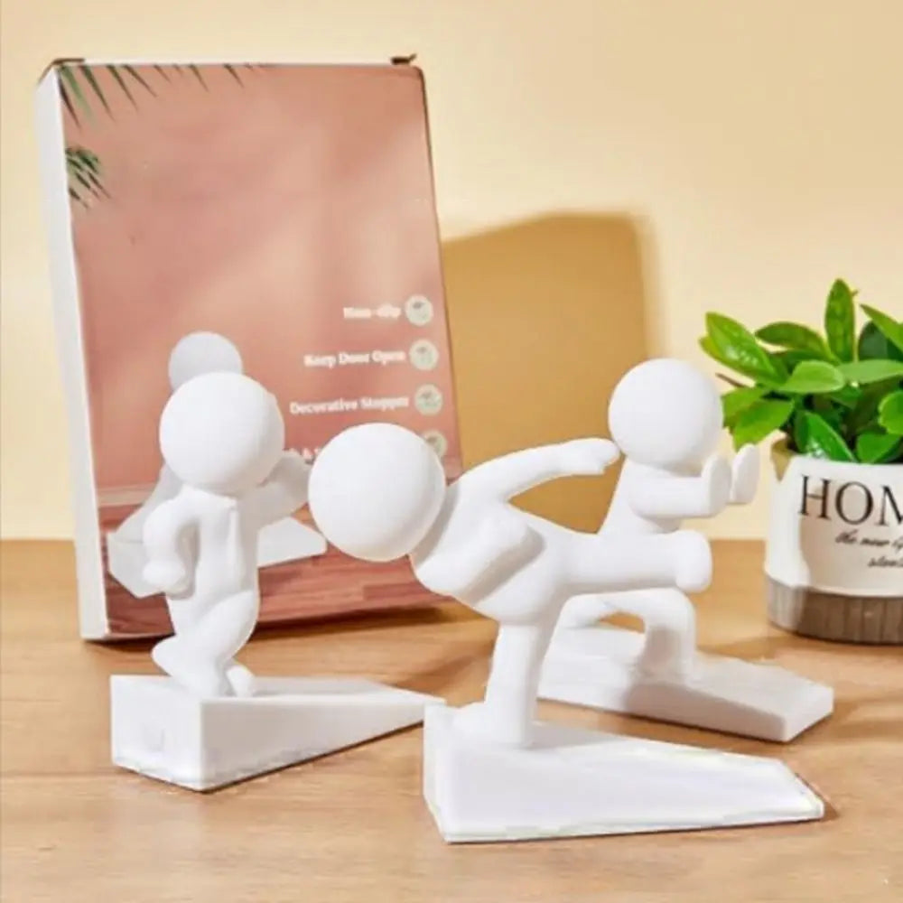 Cute Cartoon Decorative Door Stop No Drilling Action Figure Door Stopper Non-slip Anti Collision Door Bumper for Home&Bedroom Oasis Select