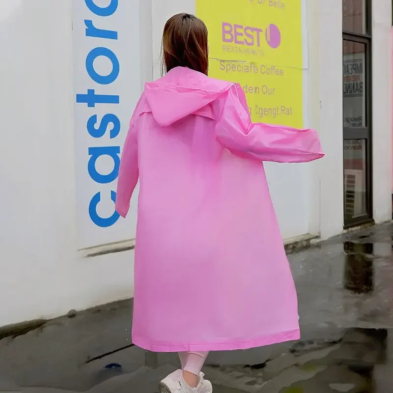 Unisex Thickened EVA Raincoat High-Quality Waterproof Black Rainwear for Men And Women Ideal for Camping Oasis Select