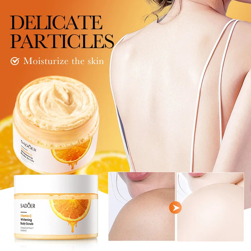SADOER Vitamin C Body Scrub – Brightening Exfoliating Cream Body Exfoliating Scrub Oasis Select Default Title