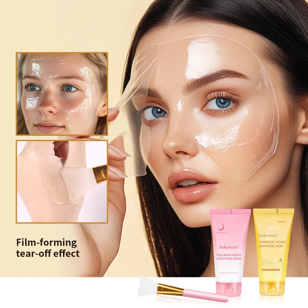 Collagen & Turmeric Overnight Sleeping Mask Set | 3-Piece Overnight Sleeping Mask Oasis Select