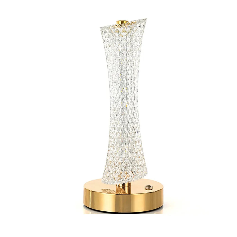 Dimmable Crystal Mushroom Table Lamp | 3-Color Touch LED Night Light LED Touch Table Lamp Oasis Select Style 2