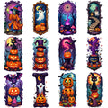 12-Pack Halloween Temporary Tattoo Stickers – Waterproof 3D