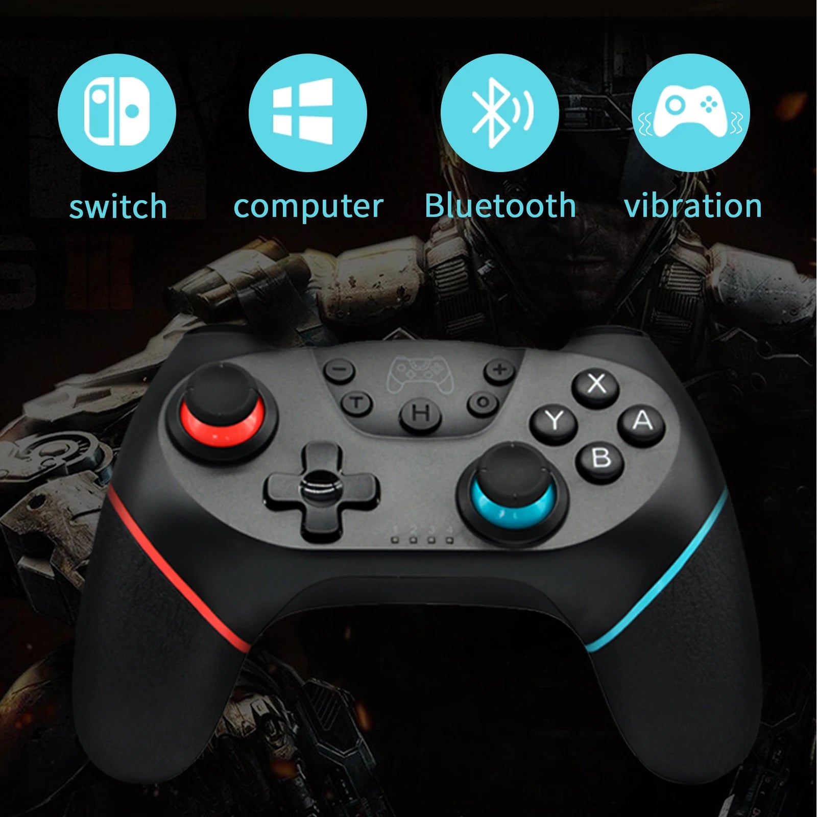 AyeBeau Wireless Bluetooth Controller for Nintendo Switch & PC