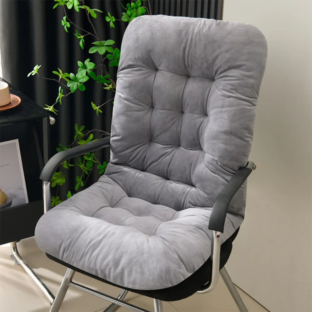 Cotton Chair Cushion & Backrest Pillow 45×93cm | Washable
