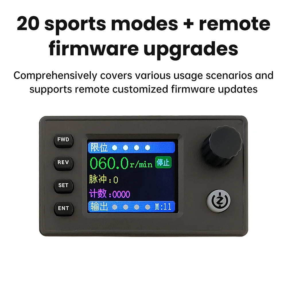 1HZ-200000HZ SMC05 Stepper Servo Motor Pulse Controller With Forward/Reverse Speed Control 1.8-inch HD Colors Screen Oasis Select