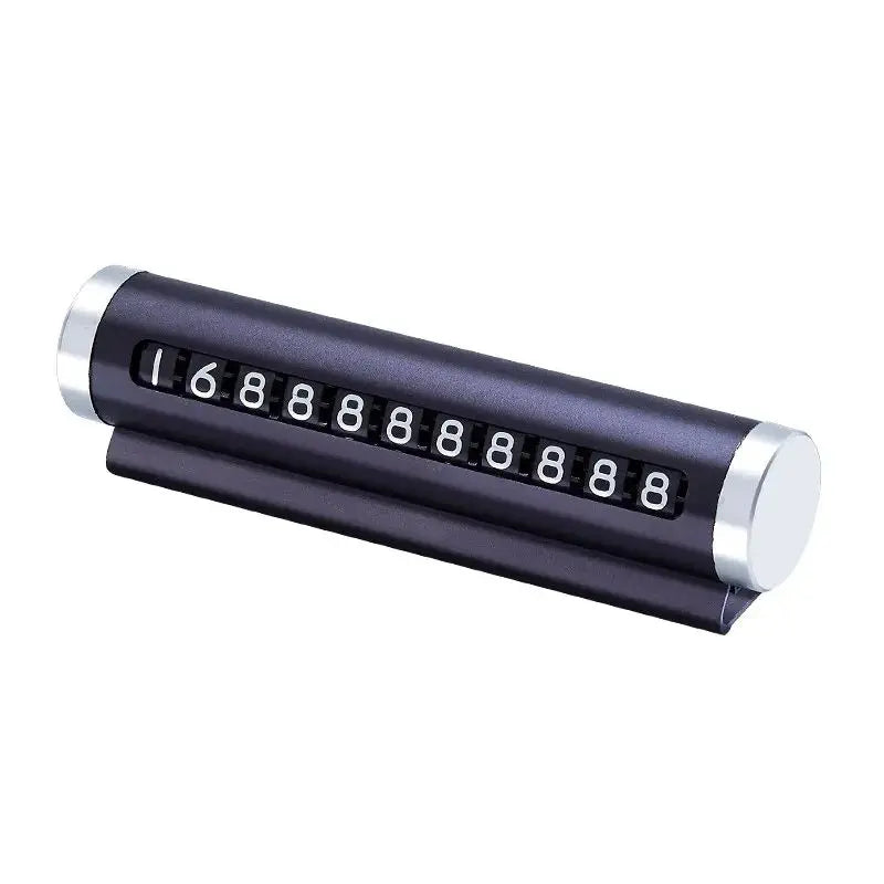 Metal Car Temporary Parking Card Universal Rotate Phone Number Plate Aluminum Stickers Park Stop in Car-styling Auto Accessories Oasis Select Black 3pcs 1PC