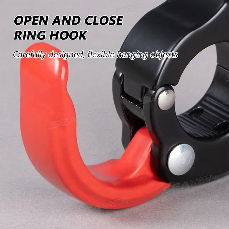 Foldable E-Bike Handlebar Hook | Aluminum Alloy, 30KG Capacity