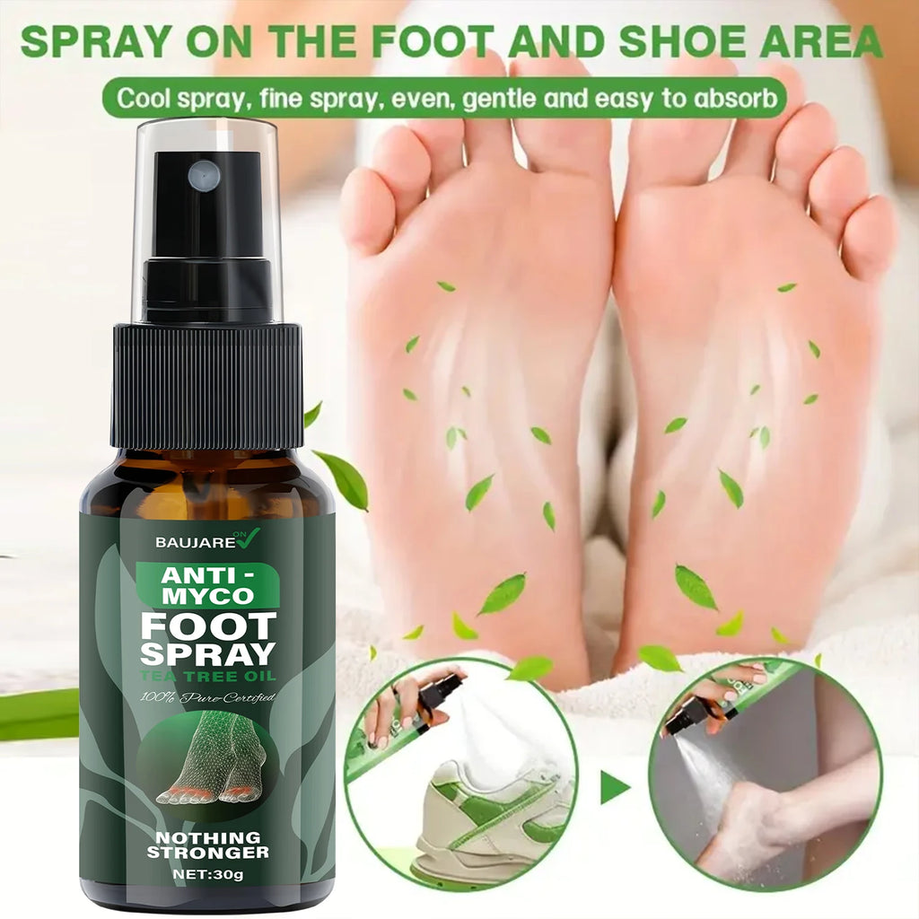 Anti-Fungal Foot Spray with Tea Tree Oil – Moisturizing Formula Foot Care Spray Oasis Select