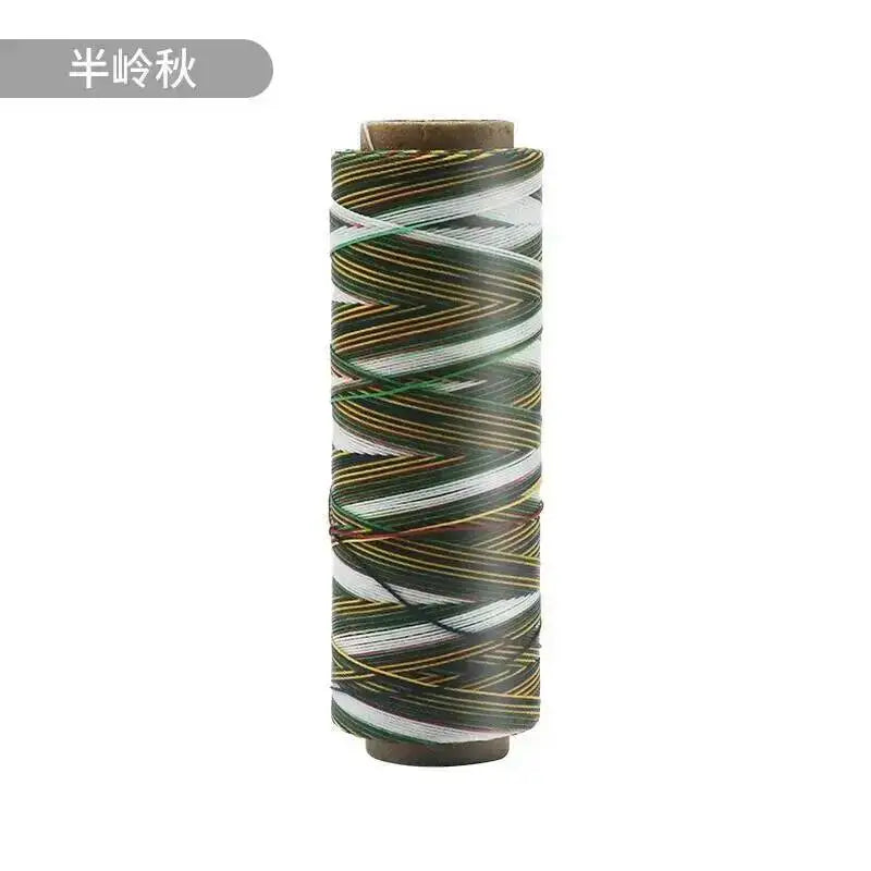 Round Waxed Cord Polyester Coated Sewing Thread DIY Handmade Leather Stitching Rope Bracelets Jewelry Braided Ткань из воска Oasis Select Half Ridge Autumn 0.35mm 247m