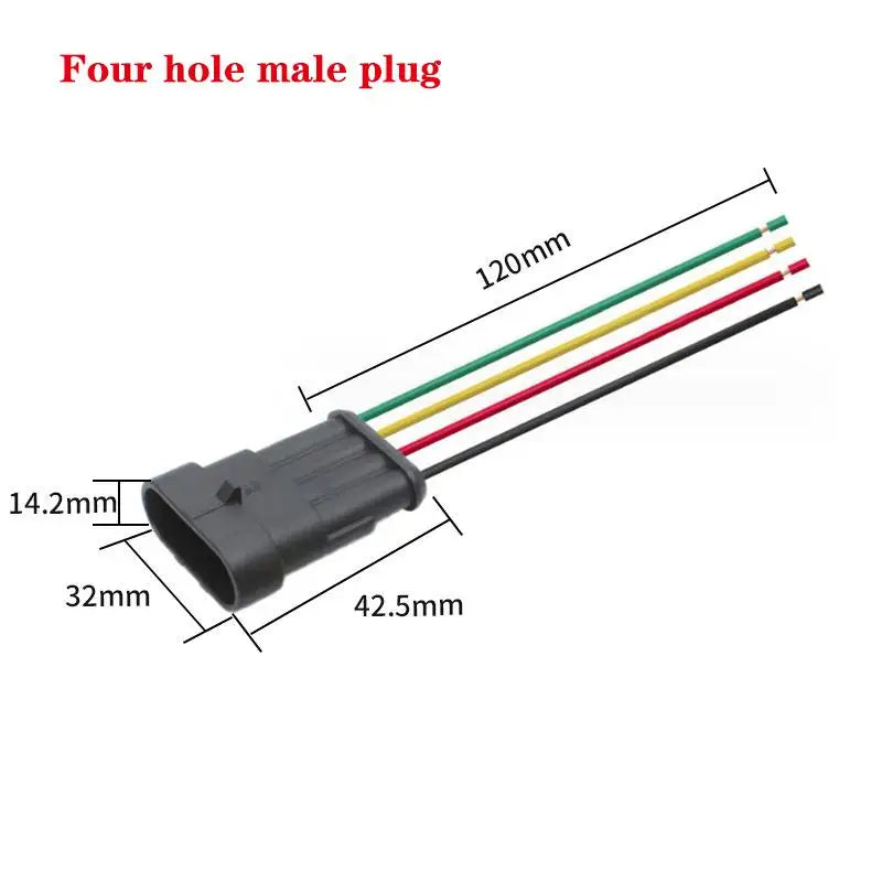 1-6 Pin Male/Female Electrical Connector Kit, 18AWG, Quick Disconnect Socket for Truck, Car Rapid Wiring Solutions Oasis Select A7