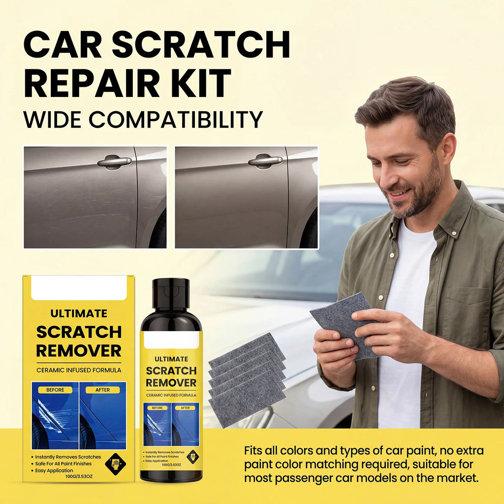 1/2/3/5/Set Ultimate Car Scratch Remover Formula Auto Paint Scratch Repair Kit With Nano Cloths For Paint Finishes Restore Shine Oasis Select