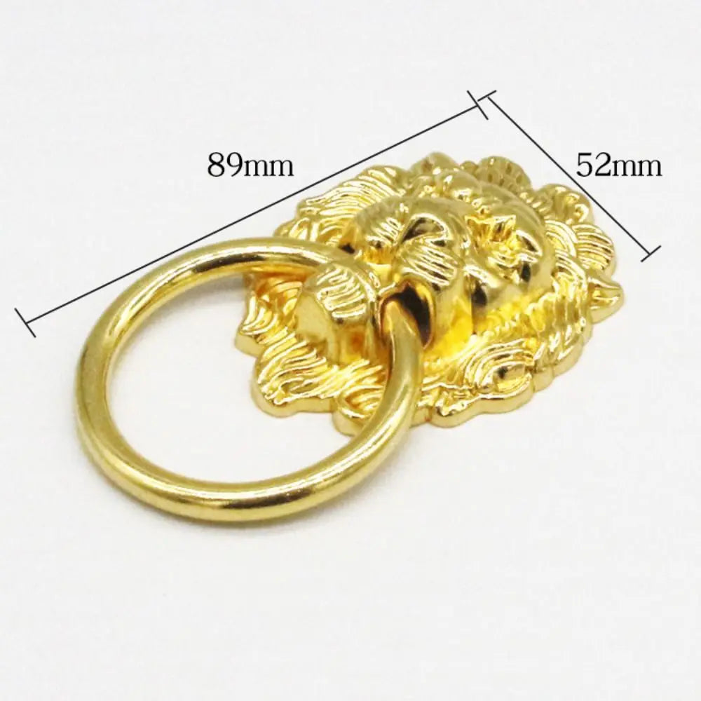 New Antique Lion Head Door Handle Decorative Pull Zinc Alloy Kitchen Cabinet Handles Home Hardware Multifunctional Drawer Knobs Oasis Select L1