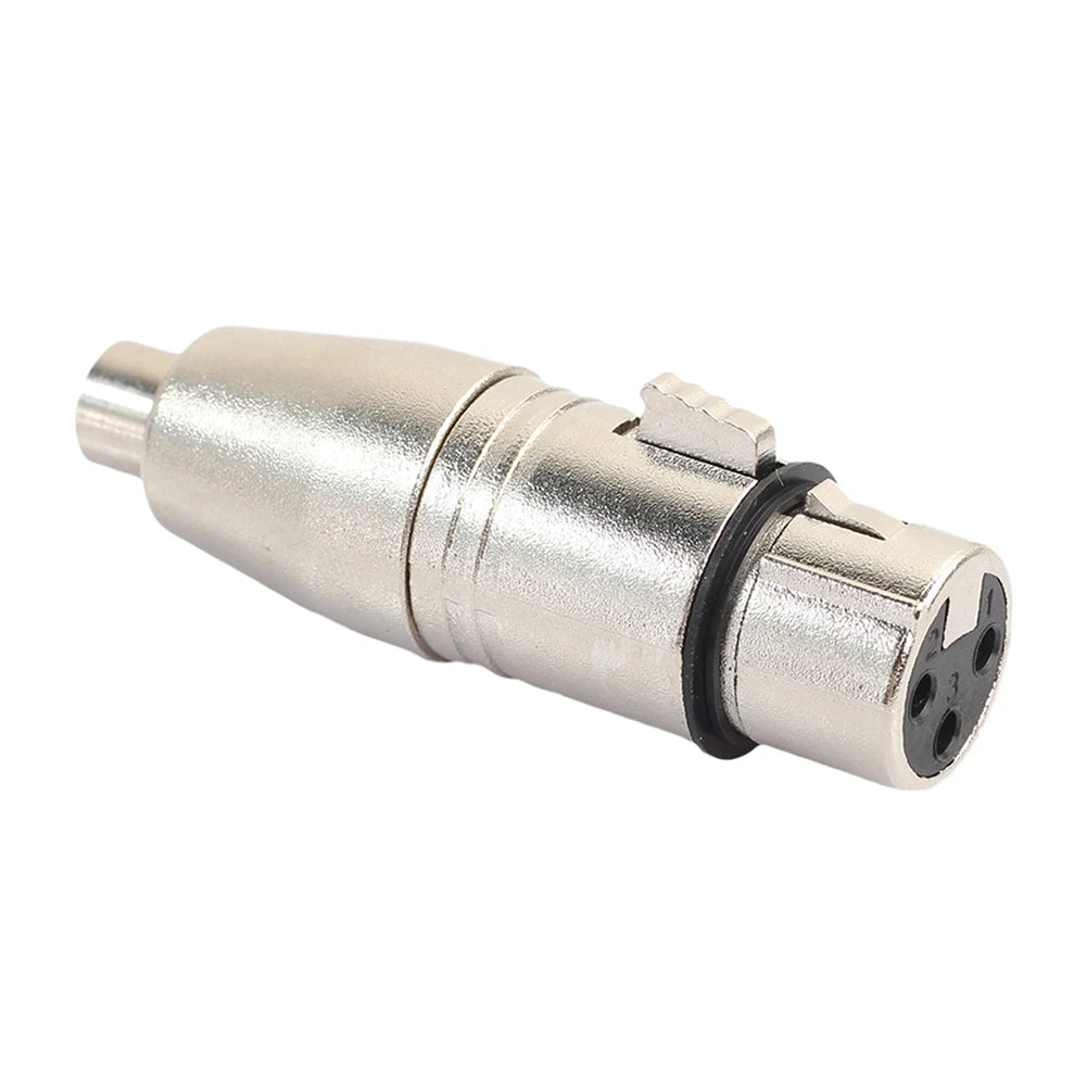 1Pc /Lot XLR Female To RCA Female Audio Adapter Connector For Microphone Speaker Zinc Alloy RCA Adapter Oasis Select RCA Female