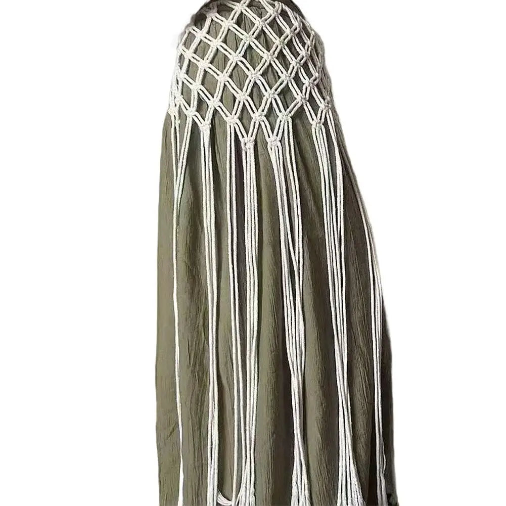 Bohemian Tassel Waist Belt – Macrame Fringe Wrap & Bikini Cover Up