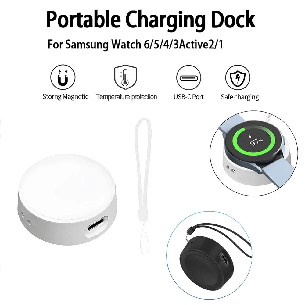 Keychain Charging Cable for Samsung Galaxy Watch 6 5 4 Active Smartwatch Charging Cable Oasis Select