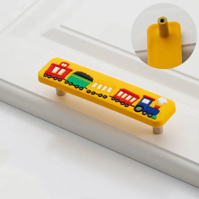 Children Room Rubber Cabinet Knobs and Handles Wardrobe Door Drawer Pulls Cute Star White Cloud Furniture Handle Oasis Select