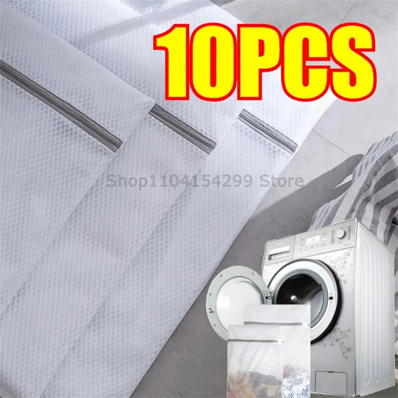 1/2/4/5/10Pcs Mesh Laundry Bag Laundry Wash Bags Coarse Net Laundry Basket Laundry Bags for Washing Machines Mesh Bra Bag Oasis Select