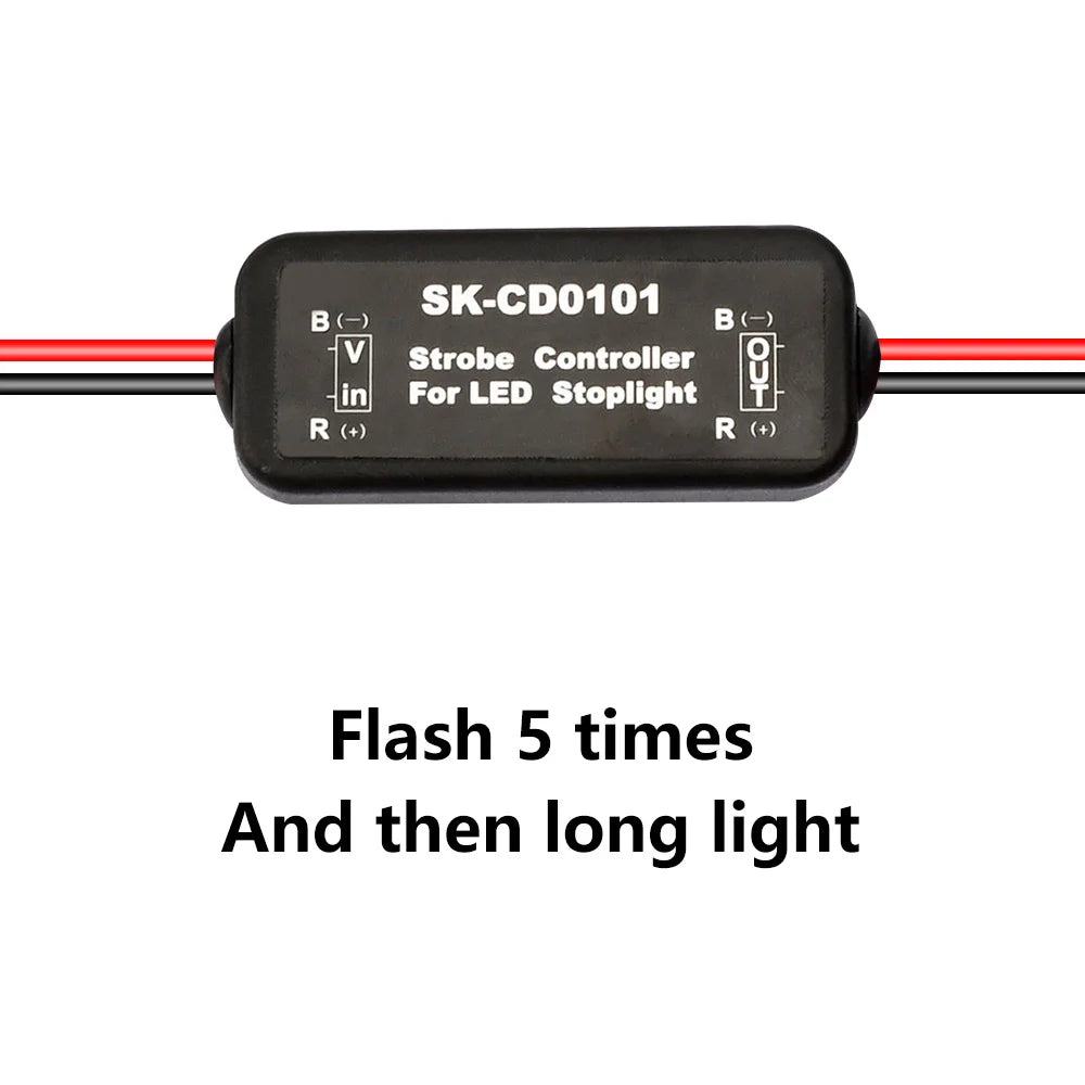 Flash Strobe Controller Flasher Module for LED Brake Light Tail Stop Light 12-24V SK-CD0102 SK-CD0101 SK-CD0100 Oasis Select SK-CD0101