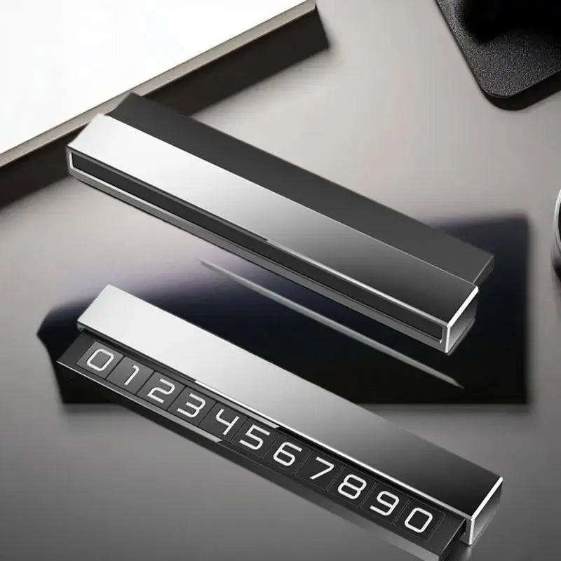 Car Phone Number Temporary Car Parking Card Plate Luminous Phone Number Holder Hidden Parking Telephone Number Plate Accessories Oasis Select