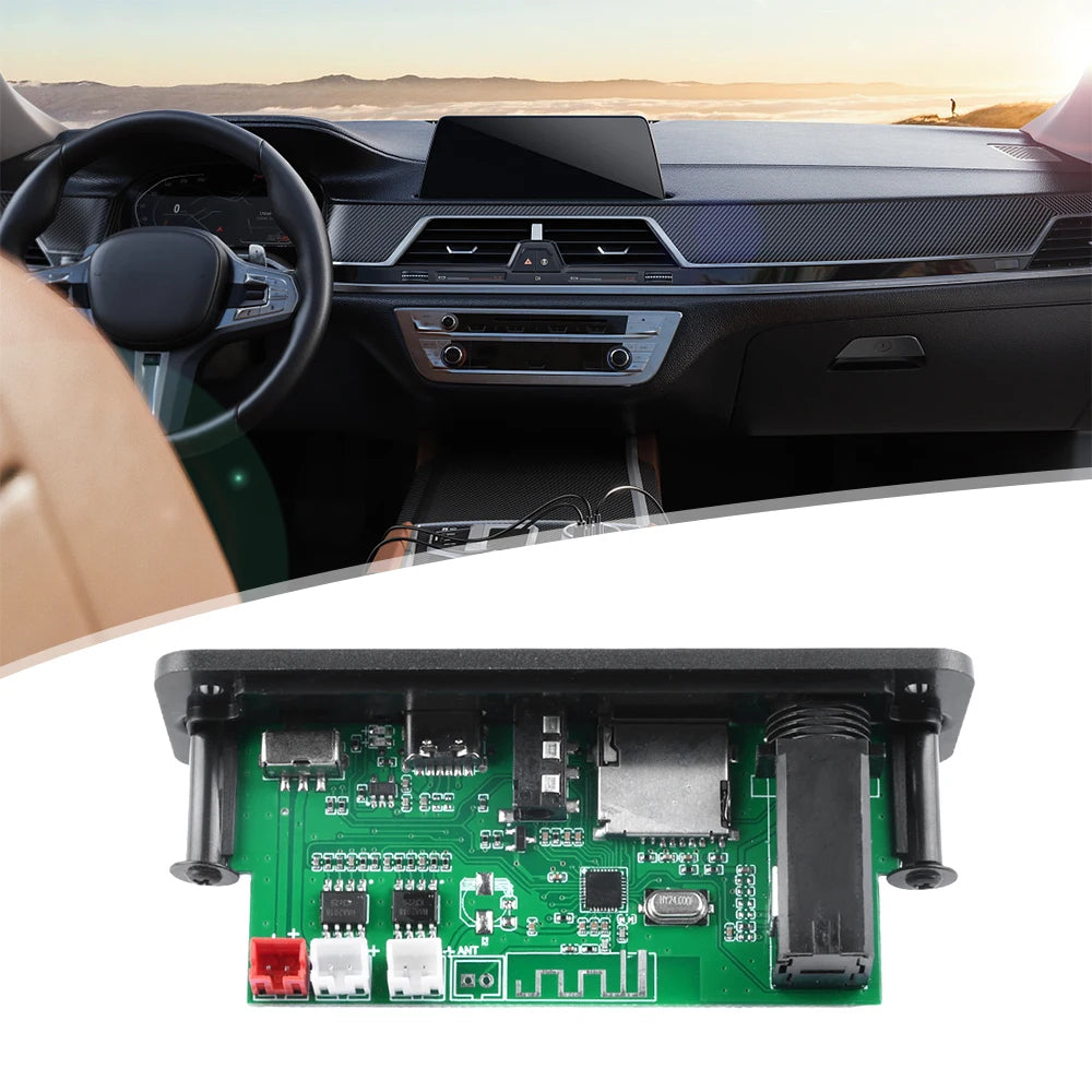 MP3 Bluetooth Amplifier Decoder Board 2 * 3W With Microphone Jack MIC Bluetooth 5.3 Lossless U disk TF Card AUX Player Oasis Select