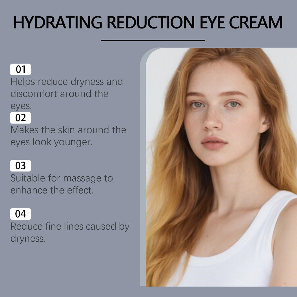 Moisturizing Eye Cream Refreshing Moisturizing Fades Fine Lines Hydrating Plumping Gentle Skin-Friendly Delicate Eye Area Skin Oasis Select