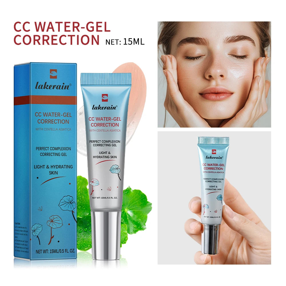Correcting CC Cream Foundation Moisturizing Waterproof Even Skin Tone Base Makeup Lasting Conceal Pores CC Cream Primer Cosmetic Oasis Select 5 Transparent