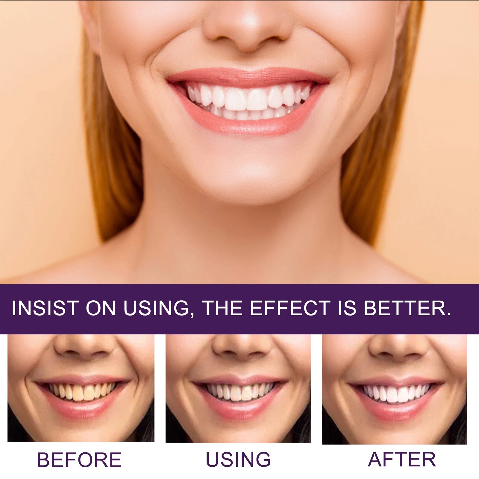 v34 Purple Toothpaste Teeth Whitening & Stain Removal Prevents Yellowing Brightens for Radiant Smiles Breath Oral Oasis Select