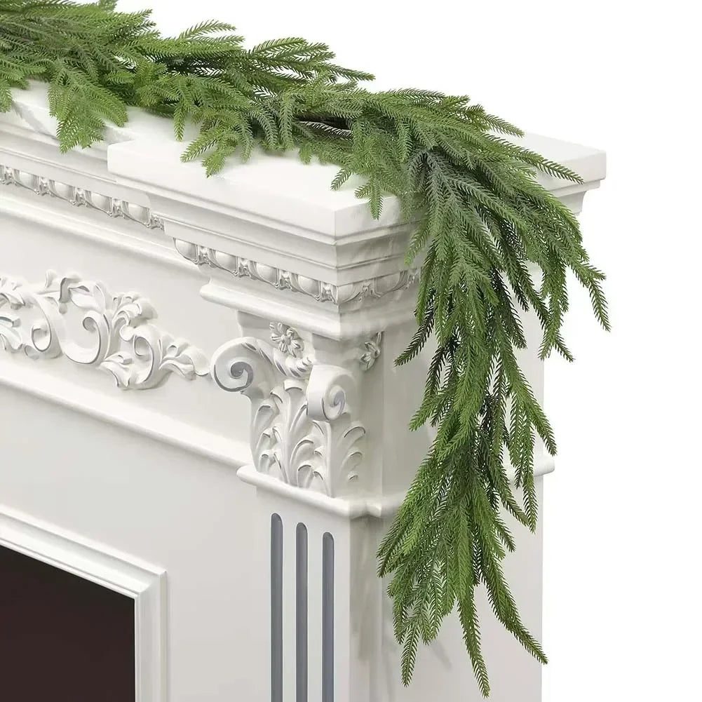 For Home Decoration Christmas Greenery Garland Rain Resistant Realistic Design Easy To Bend And Shape High-Quality PE Material Oasis Select