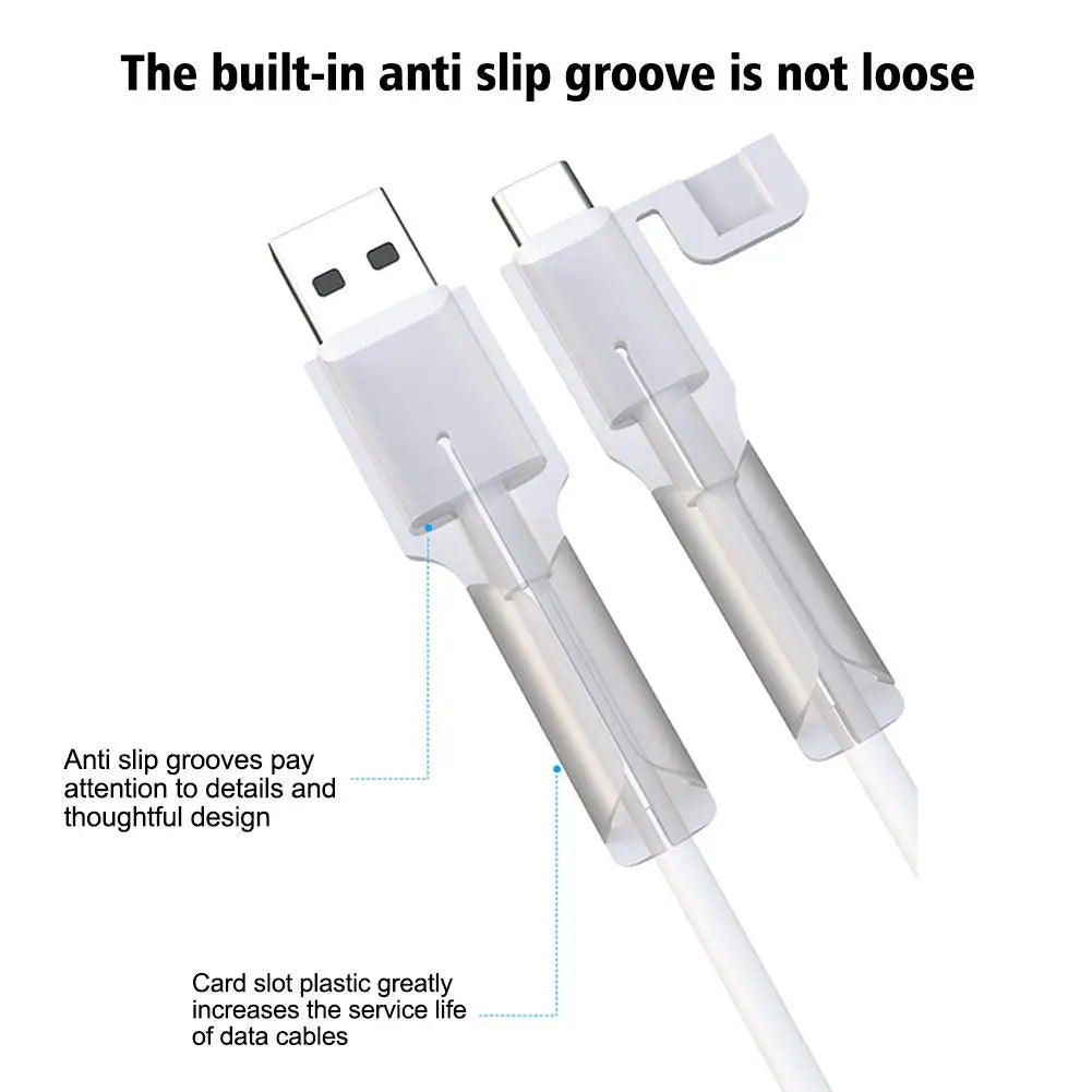 Silicone USB Cable Protector & Wire Winder – Micro/USB-C