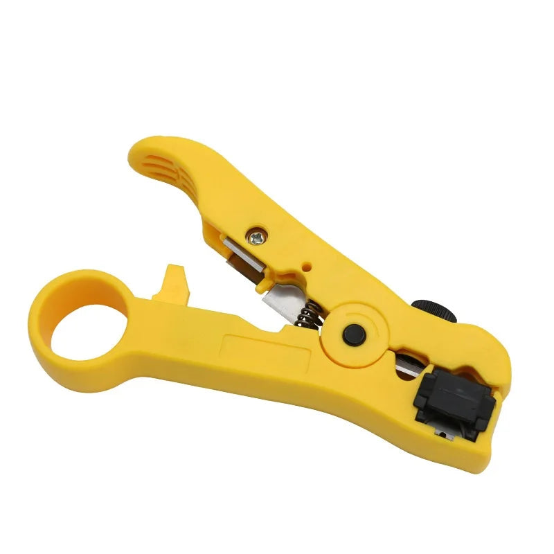 Multi-functional Electric Cable Pliers Stripping Knife Wire Cutter Stripper Tool for UTP STP RG59 RG6 RG7 RG11 Coaxial Cable Oasis Select