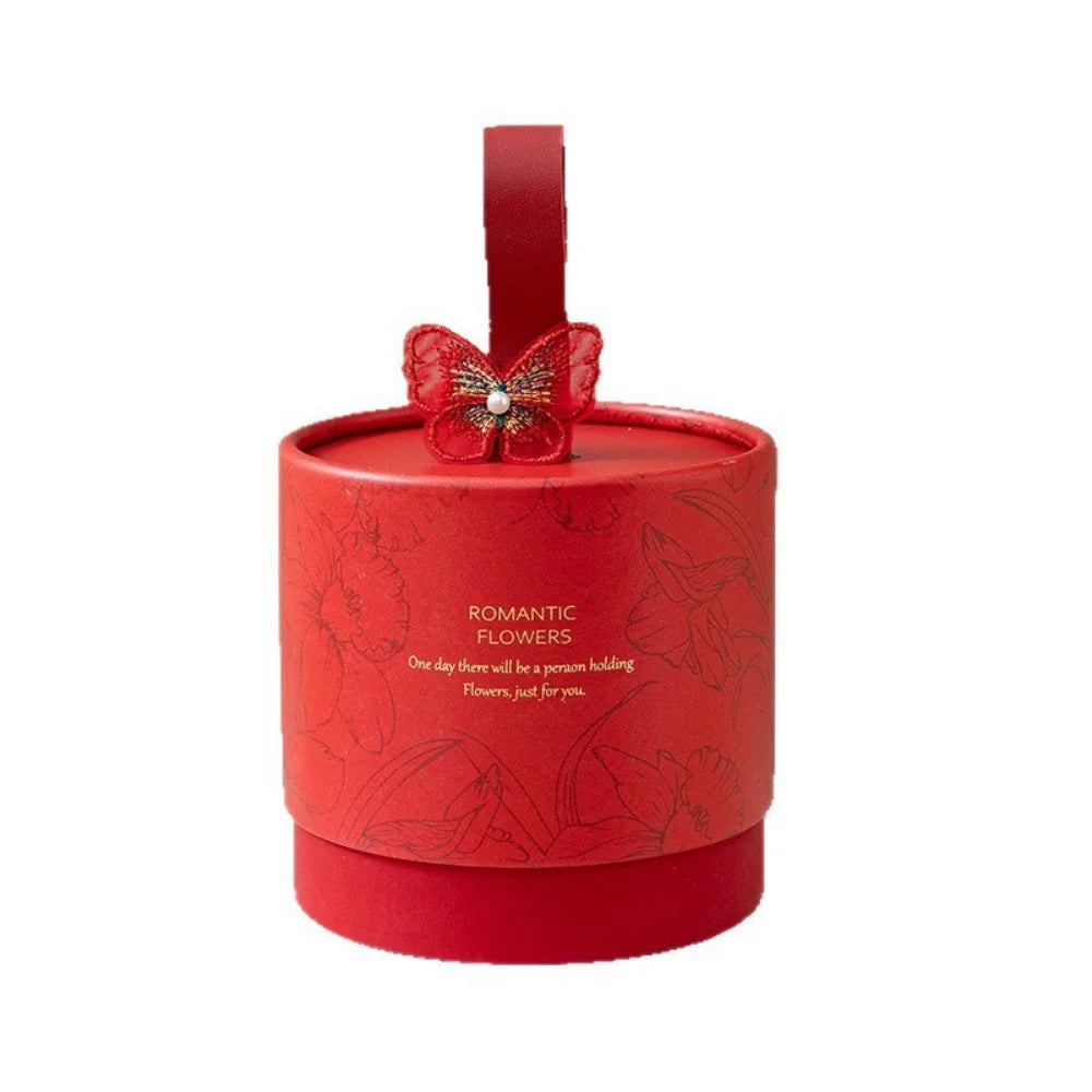 Butterfly Pearl Gift Box with Handle | Wedding & Holiday