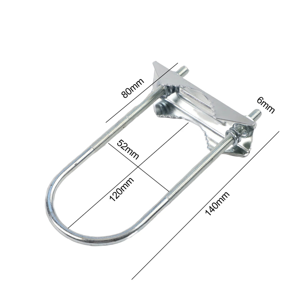 U Bolts Heavy Duty Anti-Rust Mast To Mast Mount Bracket Kit Secure Antenna Fixing Clamp For TV Antennas Ham Flagpoles Oasis Select