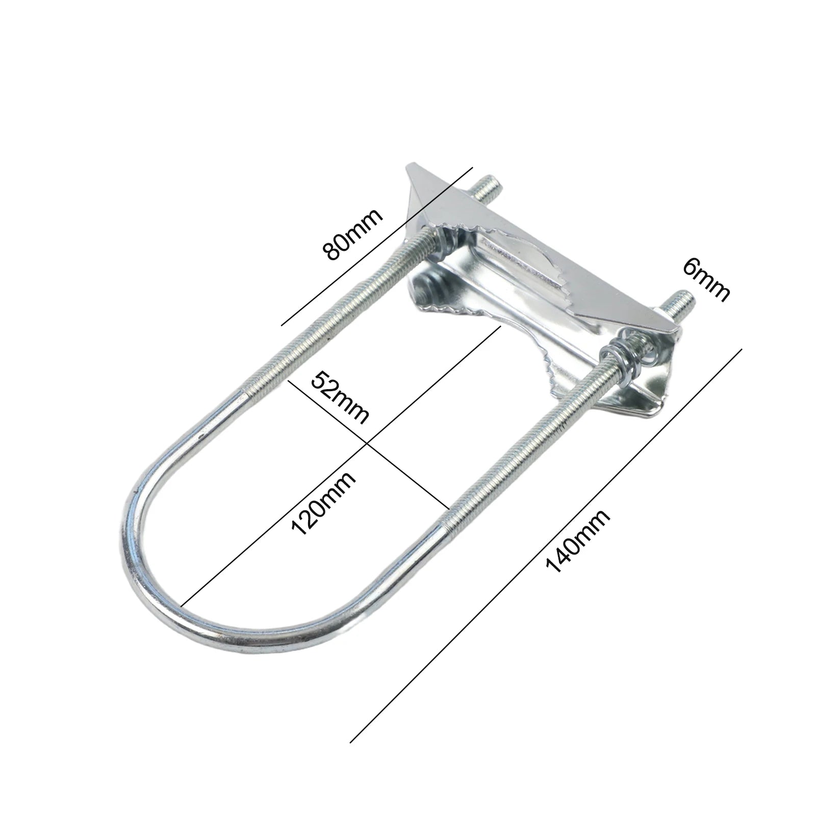 U Bolts Heavy Duty Anti-Rust Mast To Mast Mount Bracket Kit Secure Antenna Fixing Clamp For TV Antennas Ham Flagpoles Oasis Select