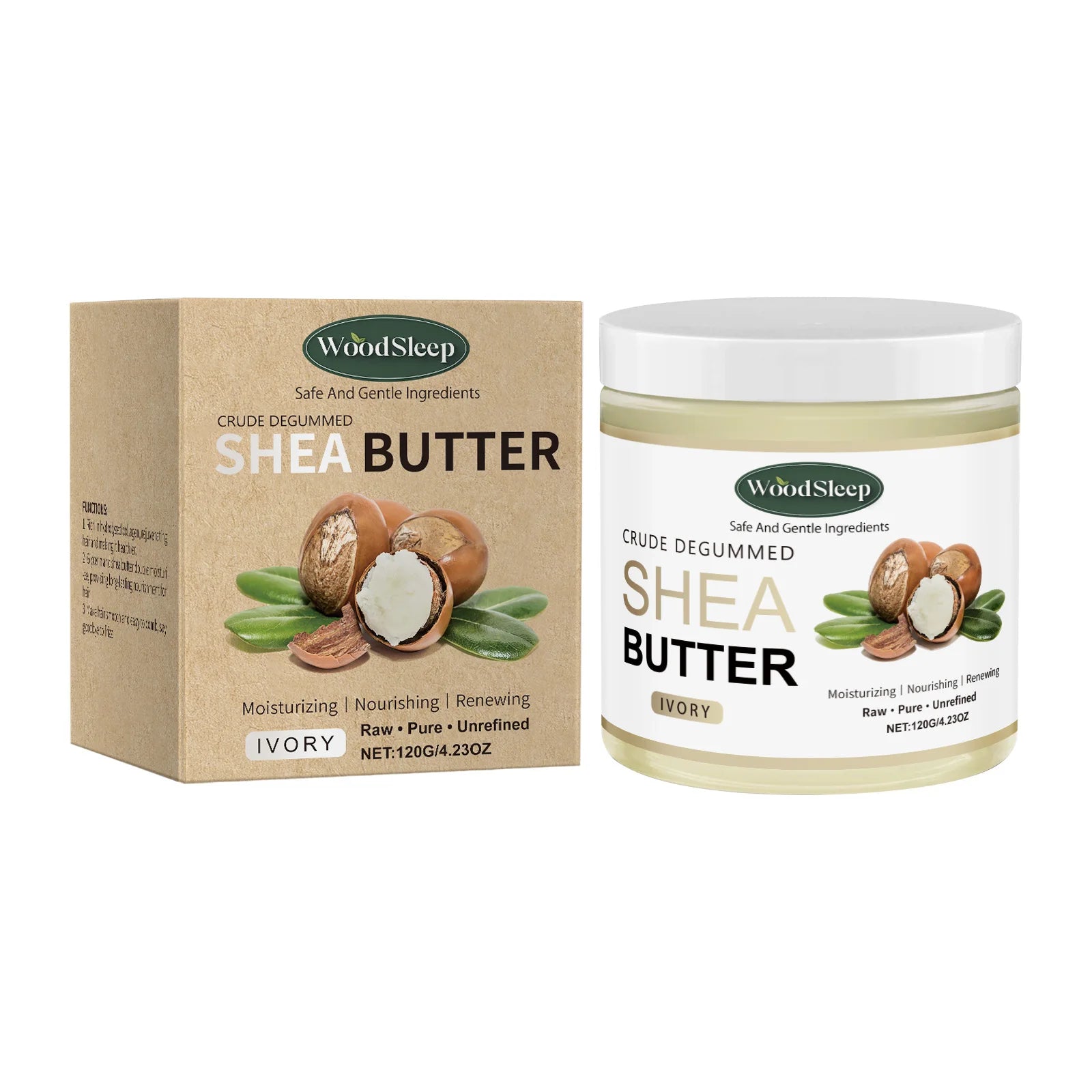 WOODSLEEP Shea Butter Moisturizing Cream – Body Lotion 120g Body Moisturizer Cream Oasis Select 120g boxed