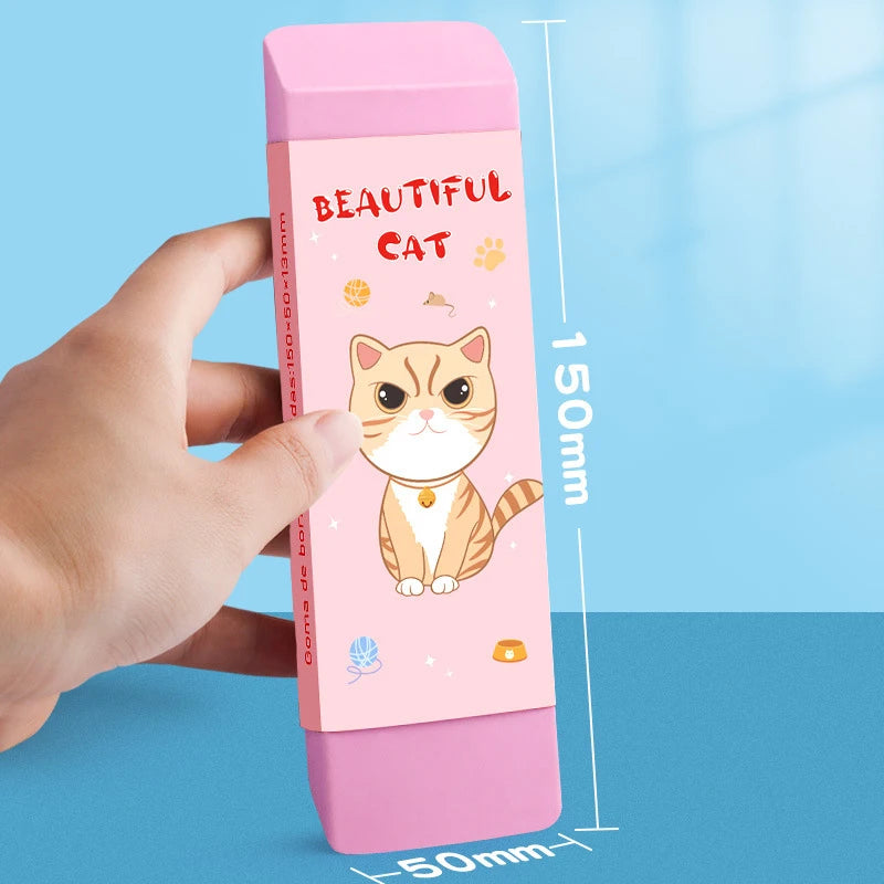 1pcs 150x50mm Large Cartoon Eraser for Kids Low Dust Giant Eraser Block Cute Creative for Elementary School Student Oasis Select A1