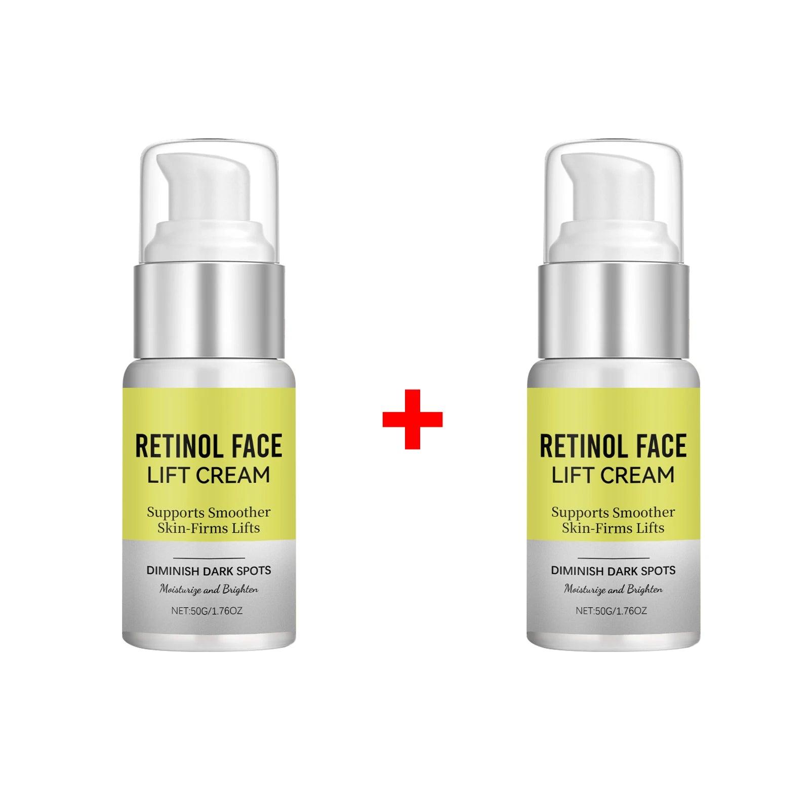 Retinol Face Cream Dark Spot Corrector Firming Lifting & Brightening Moisturizer Restores Elasticity Hydrate Repairing Skin Care Oasis Select 2pcs